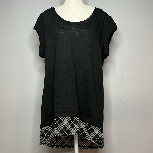 BOXERCRAFT BLACK PAJAMA TOP WOMENS Size 2X - Picture 1 of 6